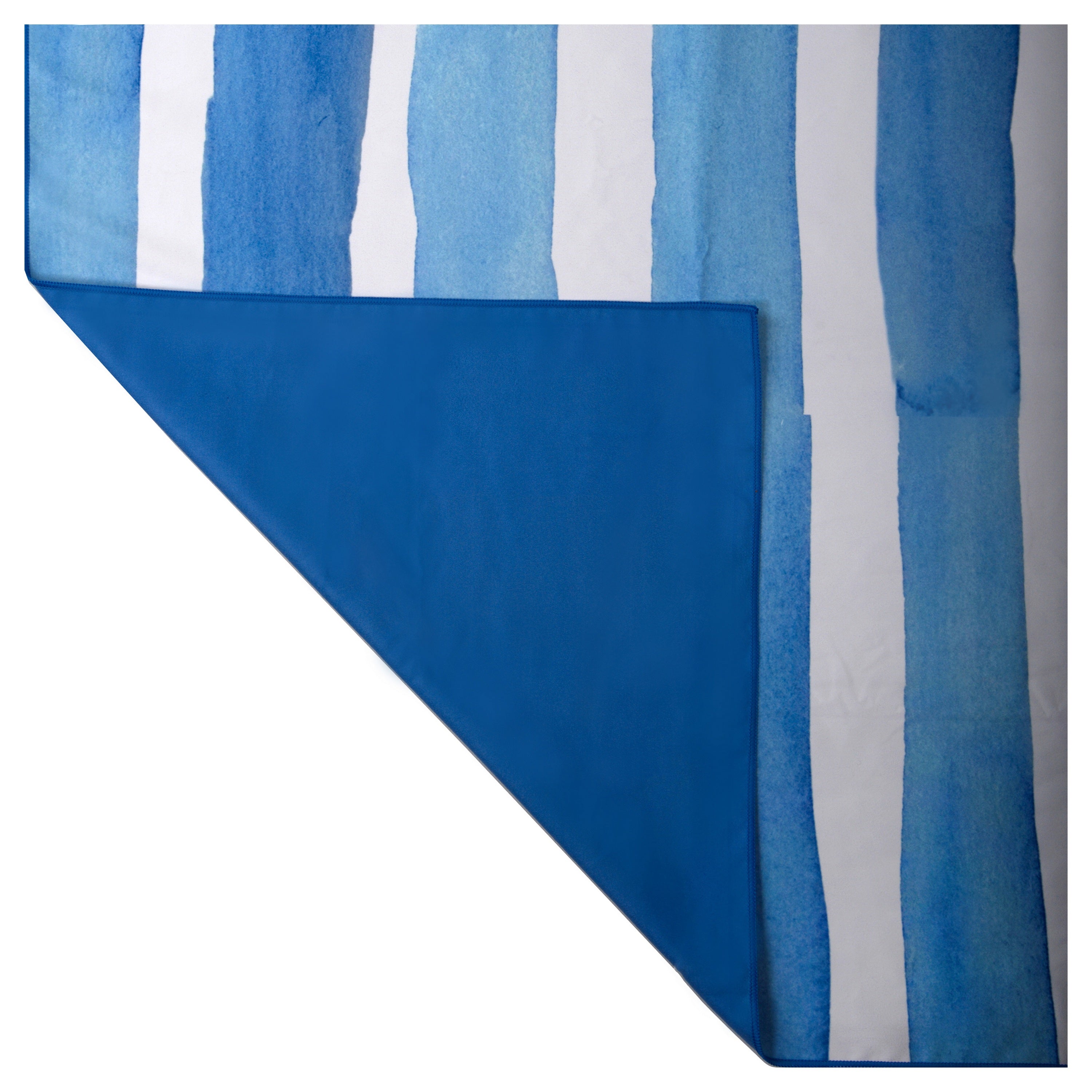 MEDITERRANEAN BLUE Striped Beach Towel