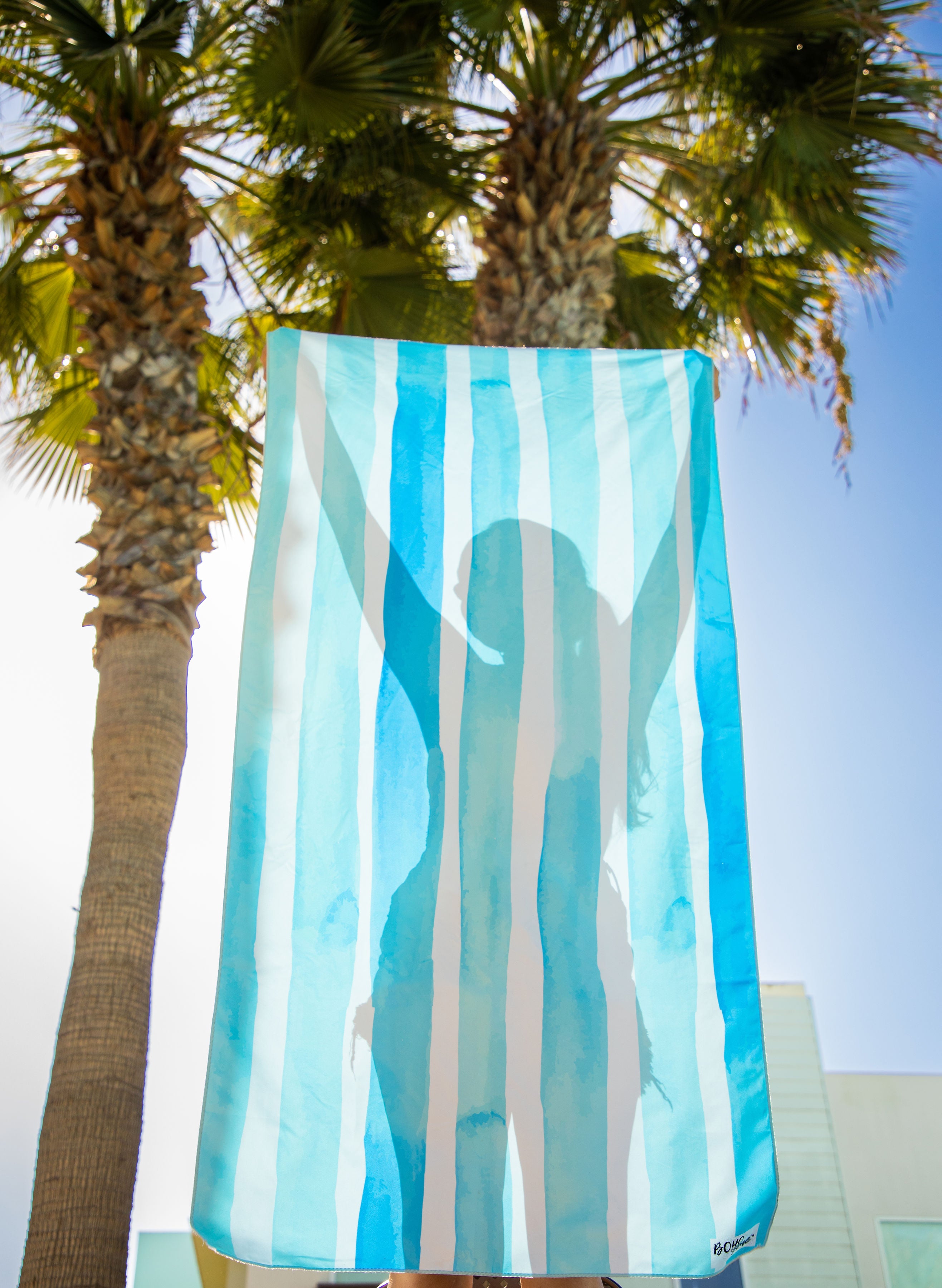 AZURE Striped Beach Towel