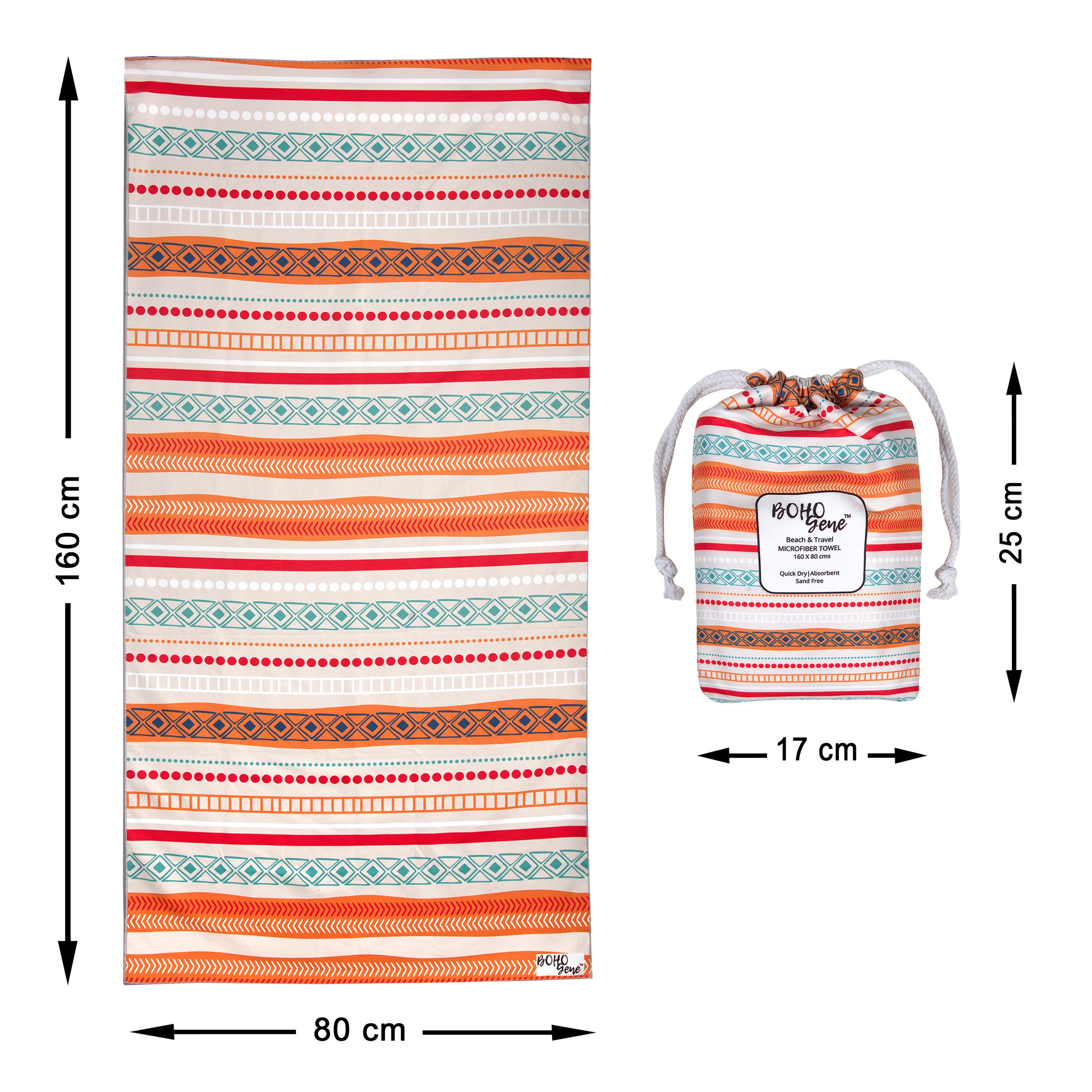 BAHAMAS Printed Beach Towel